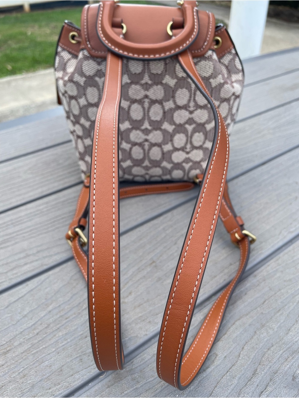 Coach Mini Riya Drawstring Backpack - Picture 16 of 16